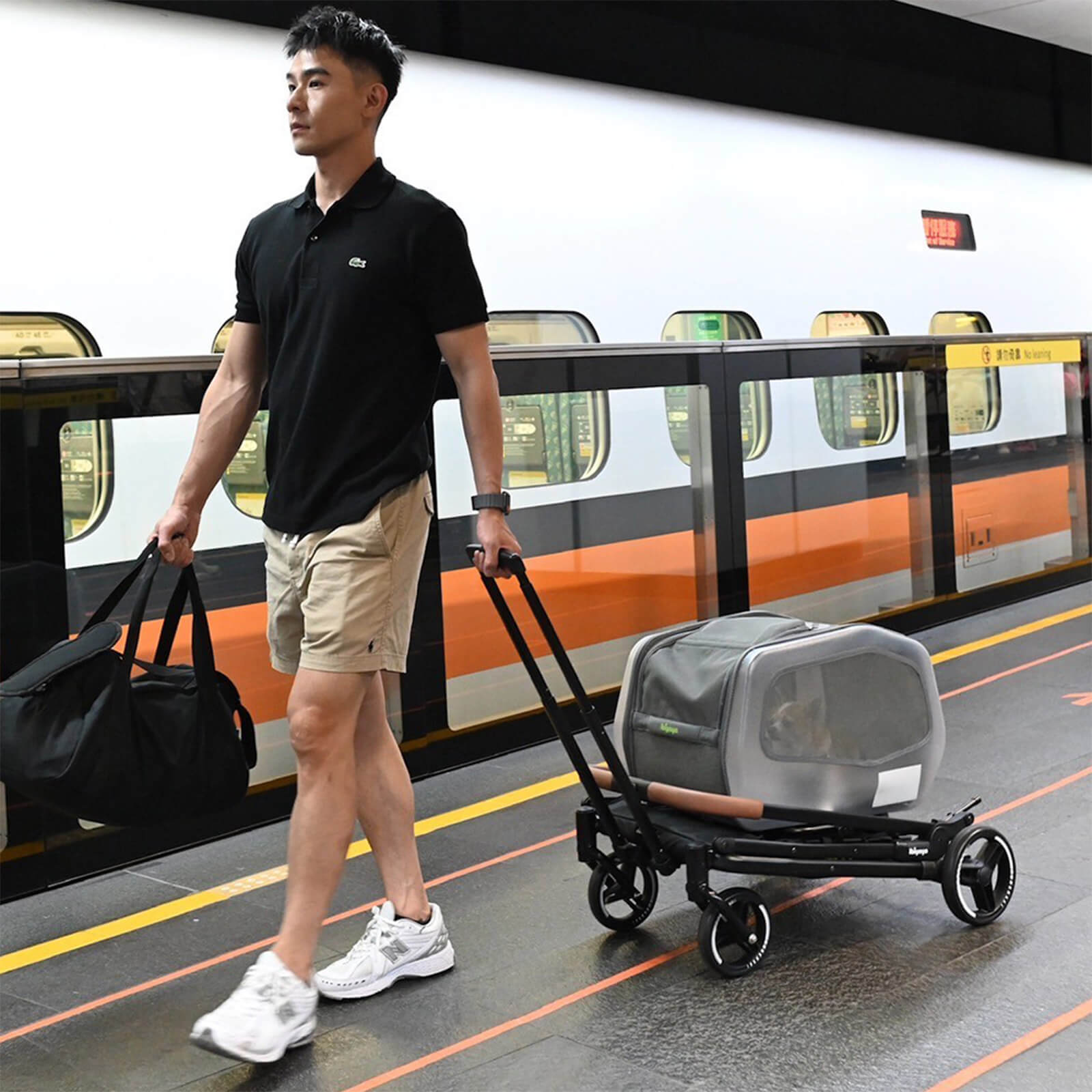 【限時8折】星際遊俠大容量拉桿提包二用推車